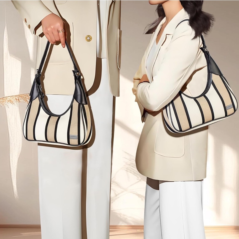 ✨NWT DOMAT Black and Cream Women's Bag